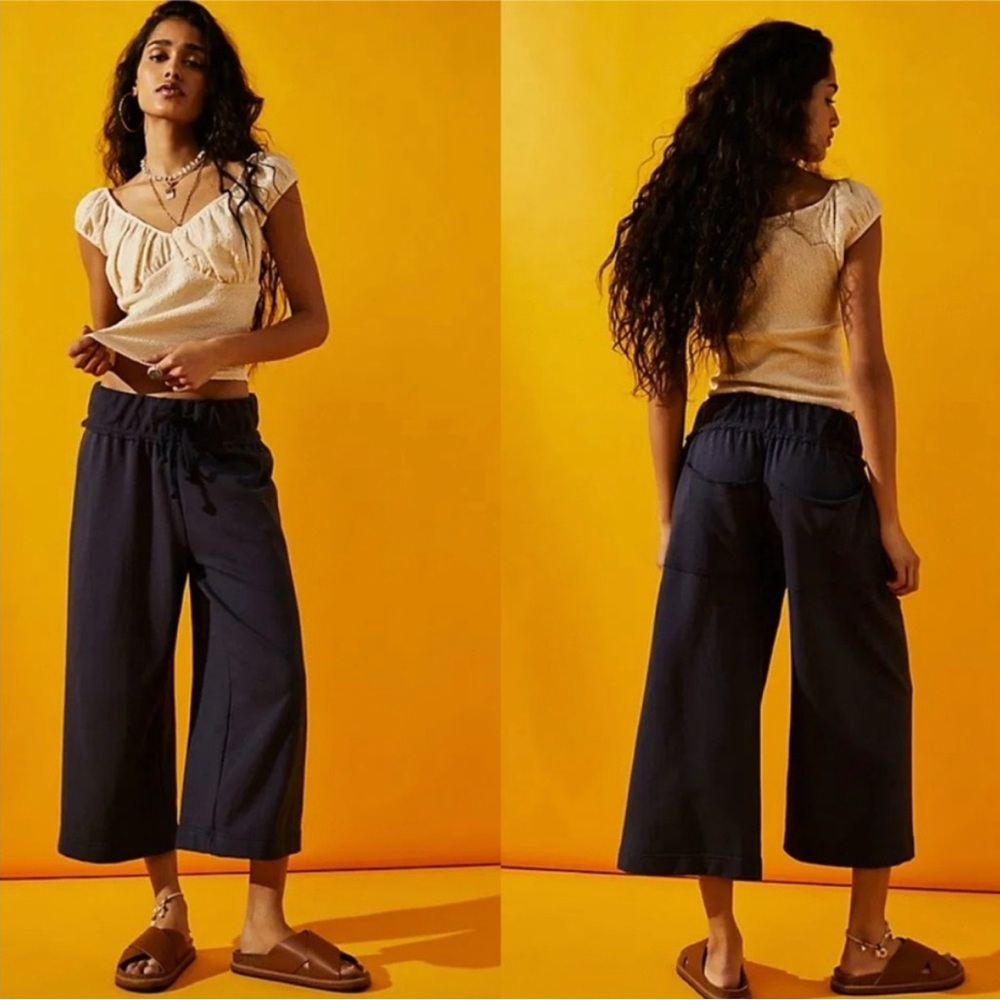 Nwot Free People Beach Essential Gaucho Pants - image 1